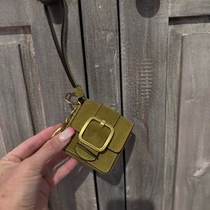 Tory Burch Mini Bag/ Wristlet/Keychain with Gold Buckle